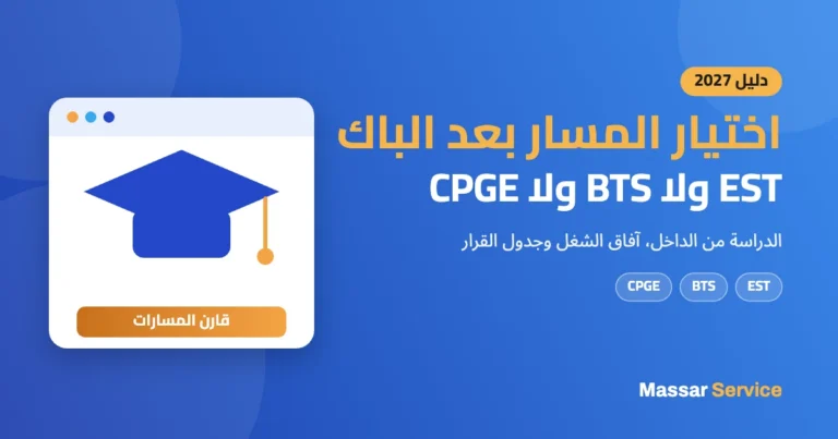اختيار المسار بعد الباك 2027 فالمغرب: EST ولا BTS ولا CPGE